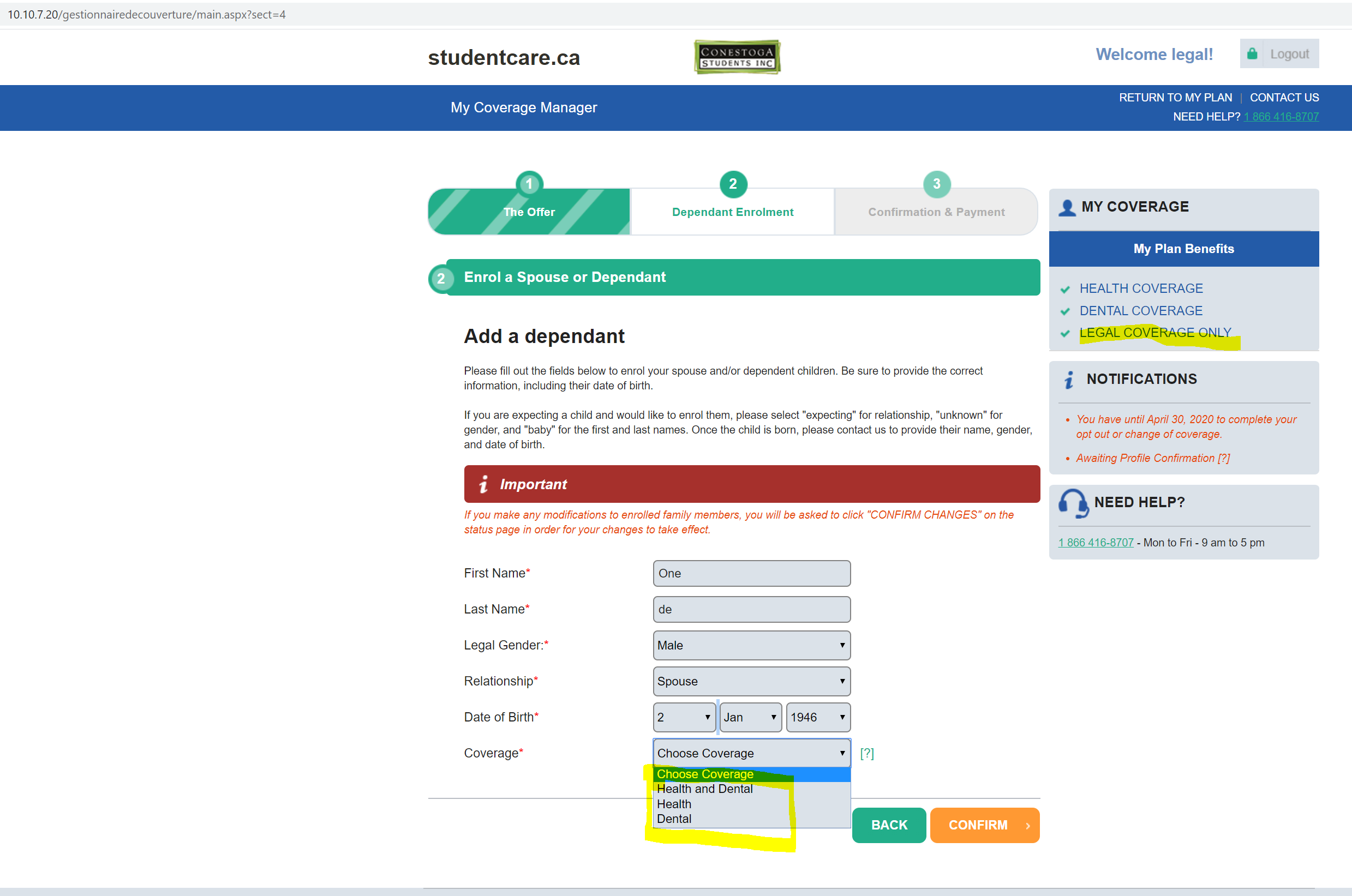 Employee Record Management & Student Health Coverage screenshot 3