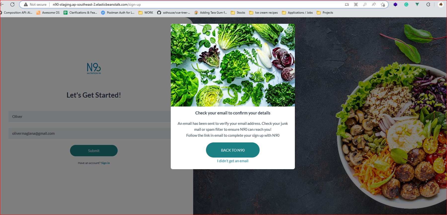 Health and Fitness Website screenshot 3