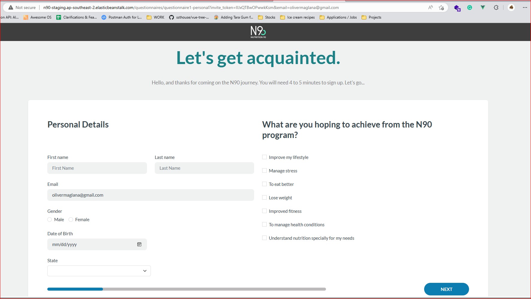 Health and Fitness Website screenshot 4