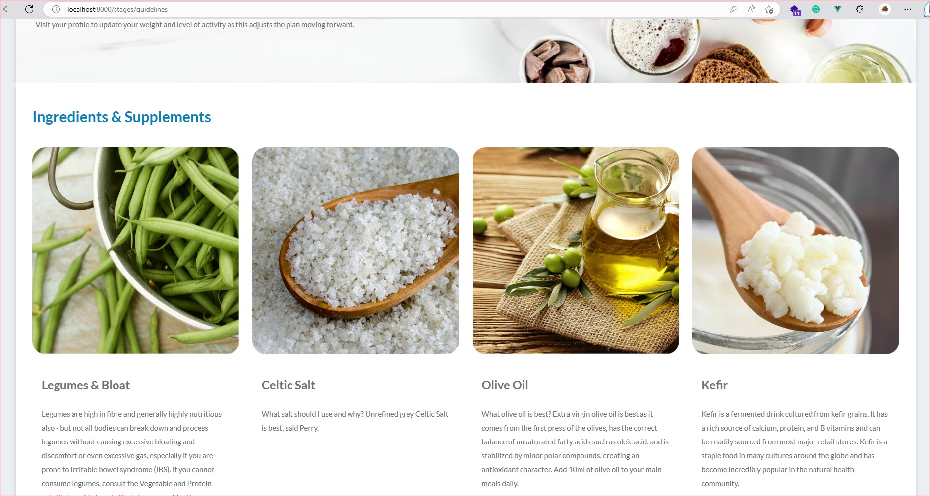 Health and Fitness Website screenshot 9