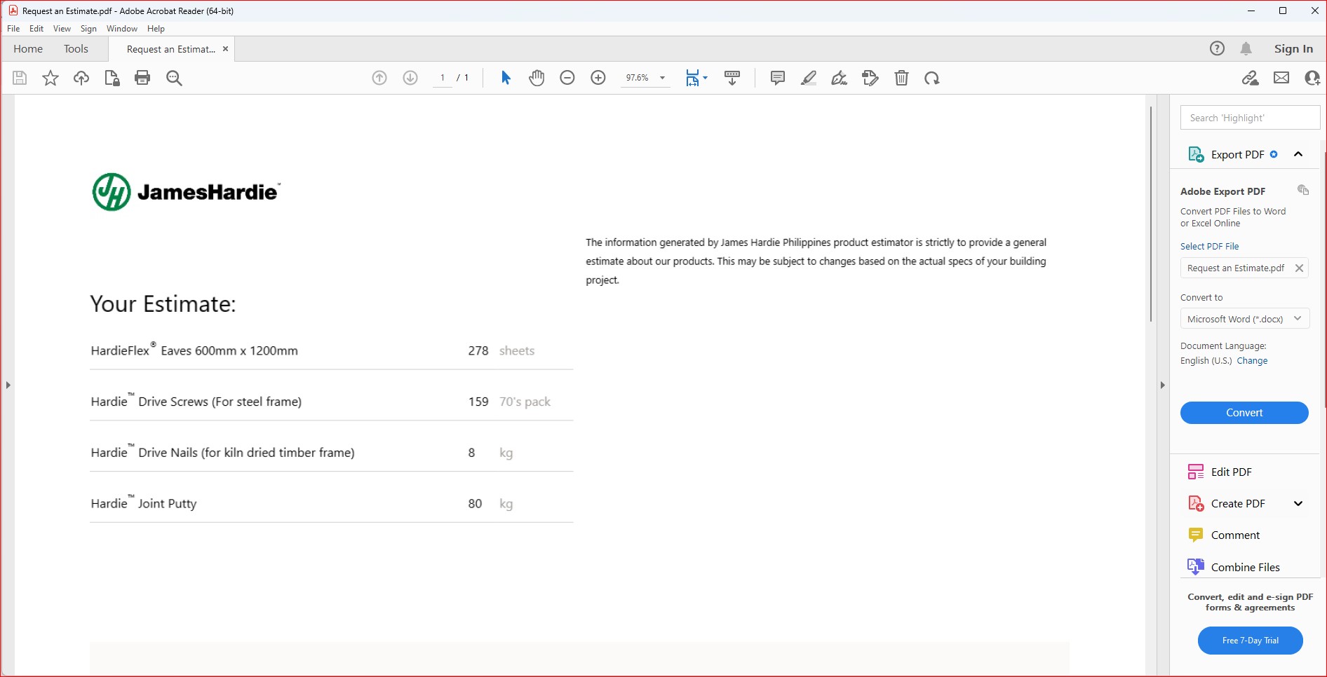 James Hardie Ecommerce screenshot 12
