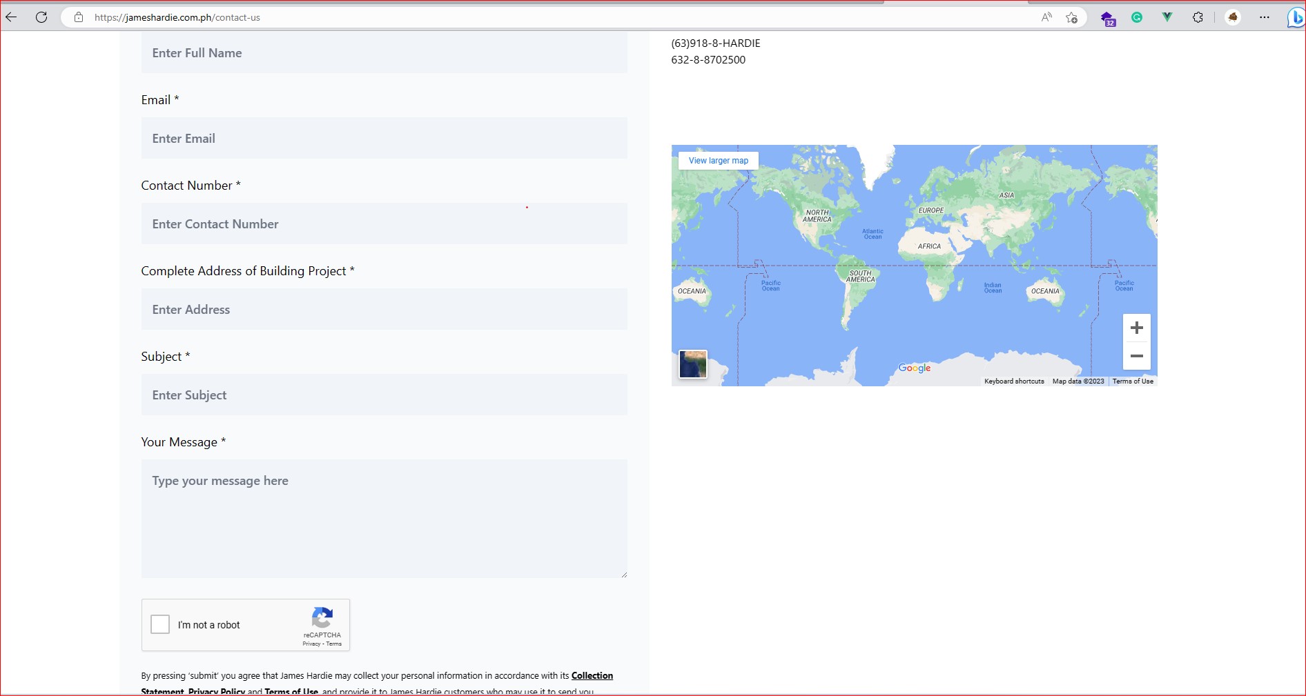 James Hardie Ecommerce screenshot 3