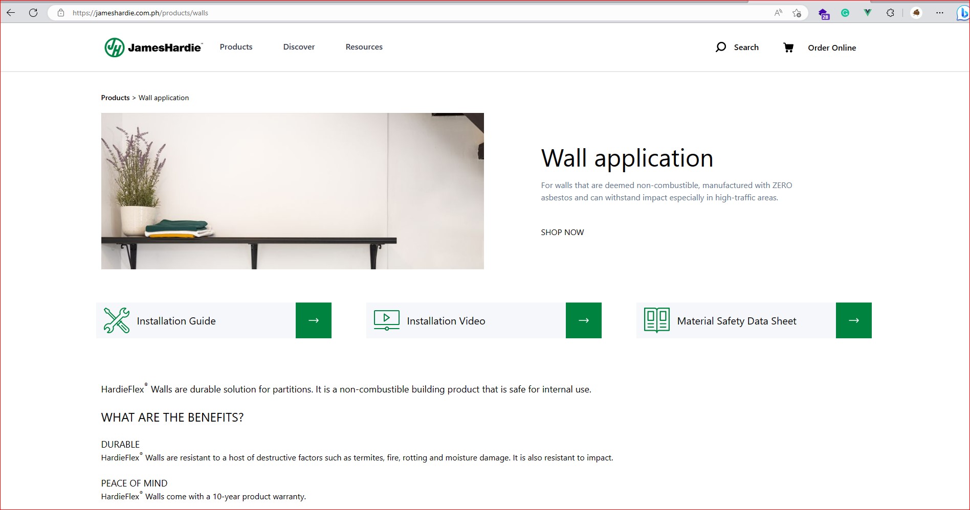 James Hardie Ecommerce screenshot 9